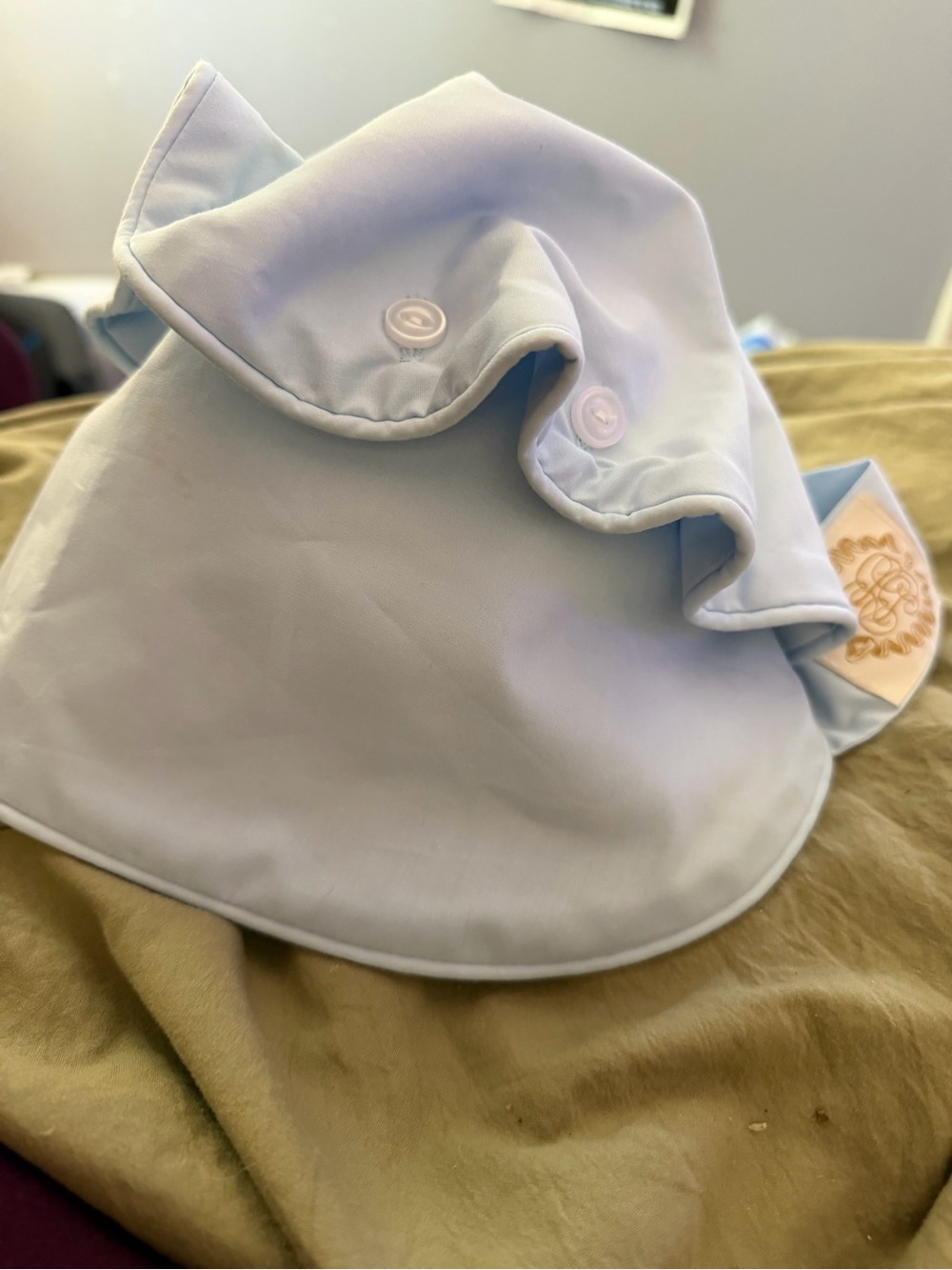 Beaufort Bonnet Company Light Blue Sun Bonnet/Hat - Size M - Baby Accessories